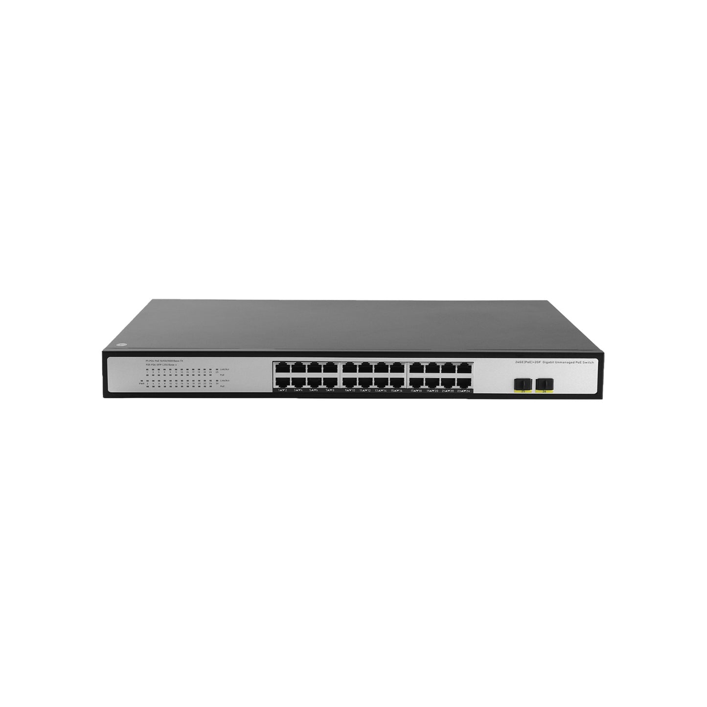 JideTech Gigabit 26-port PoE switch with Switching Capacity 52Gbps(524GP-2SFP)