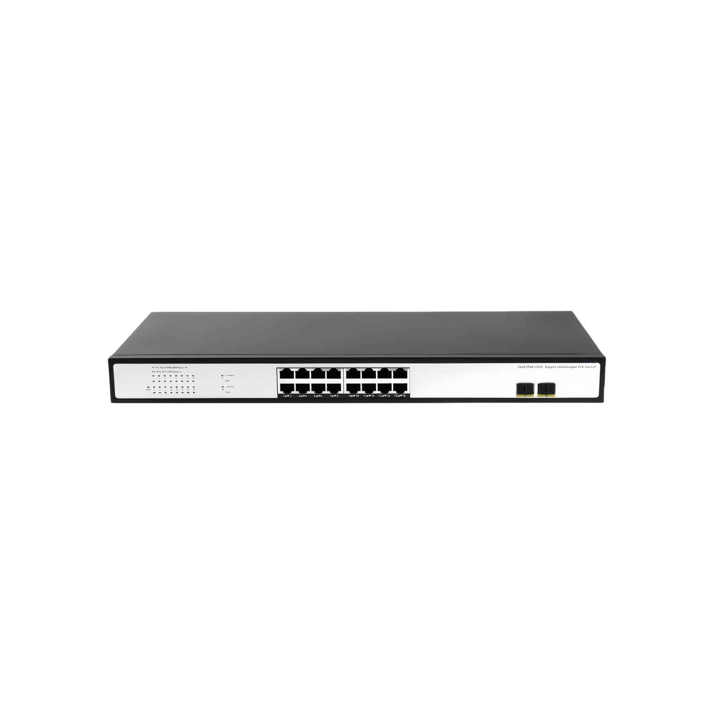 JideTech Gigabit 18-port PoE switch with Switching Capacity 36Gbps(516GP-2SFP)