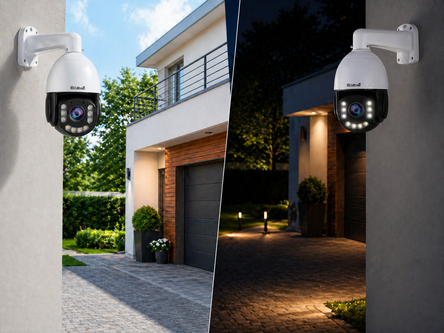 Clear day and night camera view