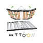 JideTech LED-Pflanzenlampe Samsung LED 8-Leiste Verstellbar 650W Vollspektrum LED-Wachstumslampe Gartenbau Zimmerpflanzen (SPC6500-650W) 