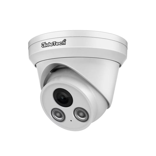 JideTech 4MP Dual Lights POE Full color Night vision Dome lP Camera (DM04-4MP)