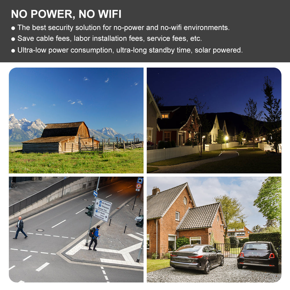 JideTech Daul Modell 4G Solar-PIR-Kamera (S1-4G(PIR)) 