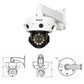 JideTech 25MP(5*5MP) Panoramic Smart Linkage Multi-tasking High speed PTZ Camera(P23)