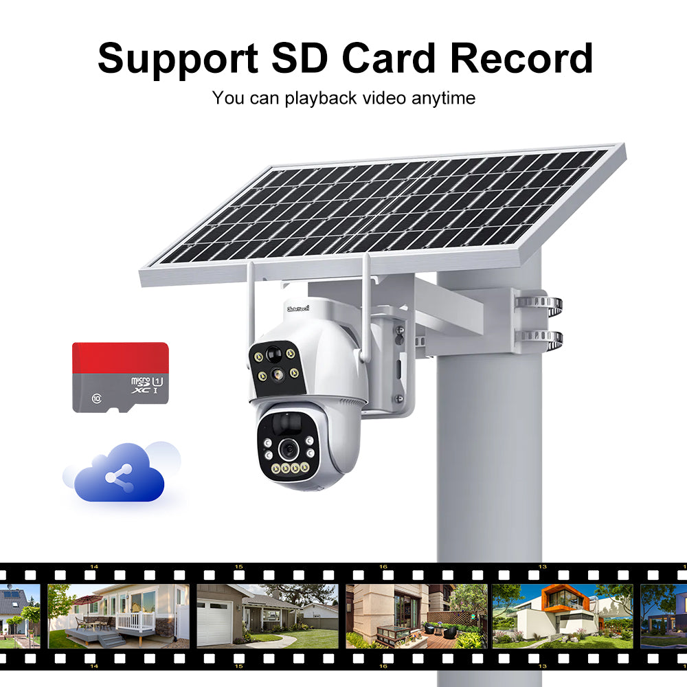 JideTech Dual Modell 4G Solar PIR Kamera (S2-4G(PIR)) 