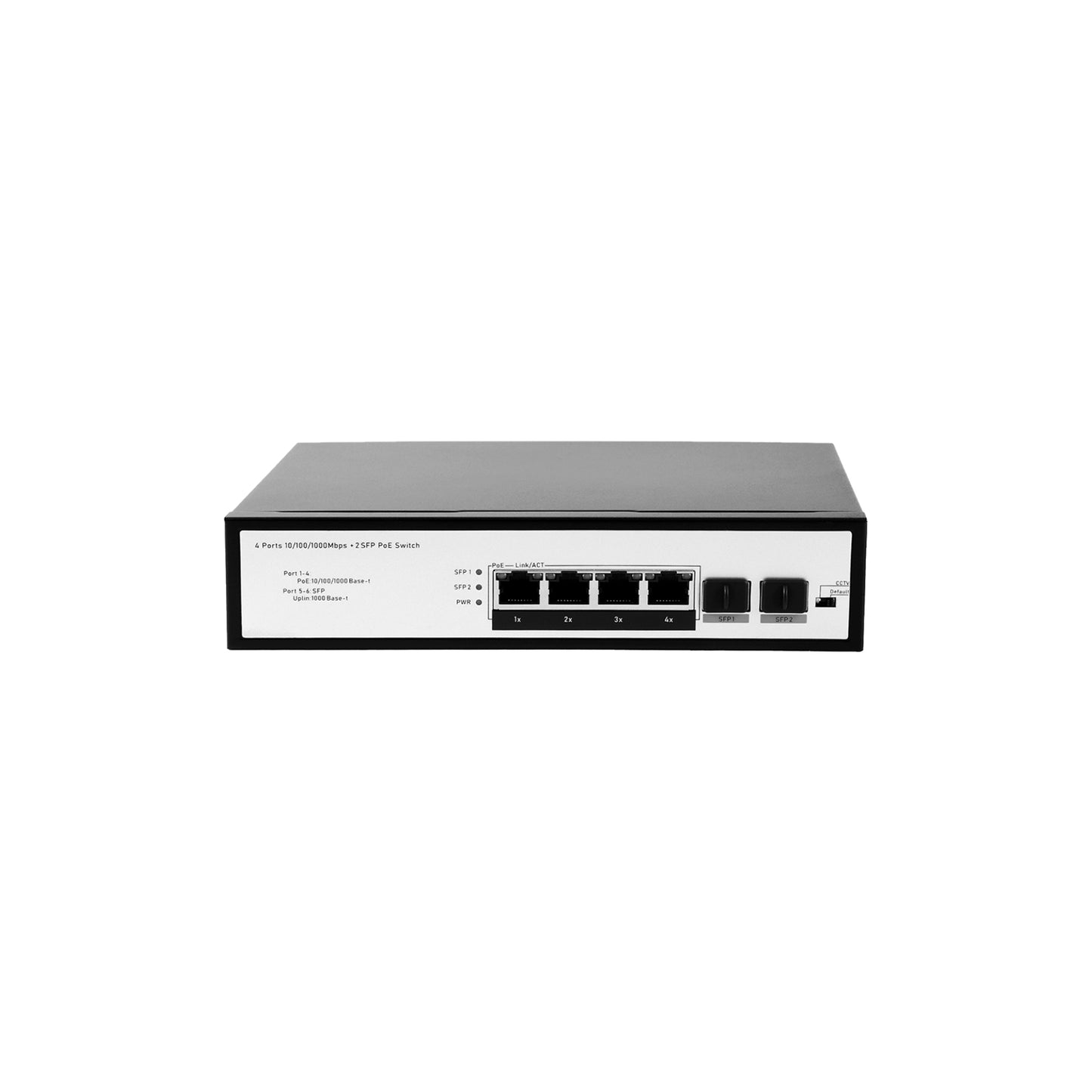 JideTech Gigabit 6-port PoE Switch(304GP-2SFP)