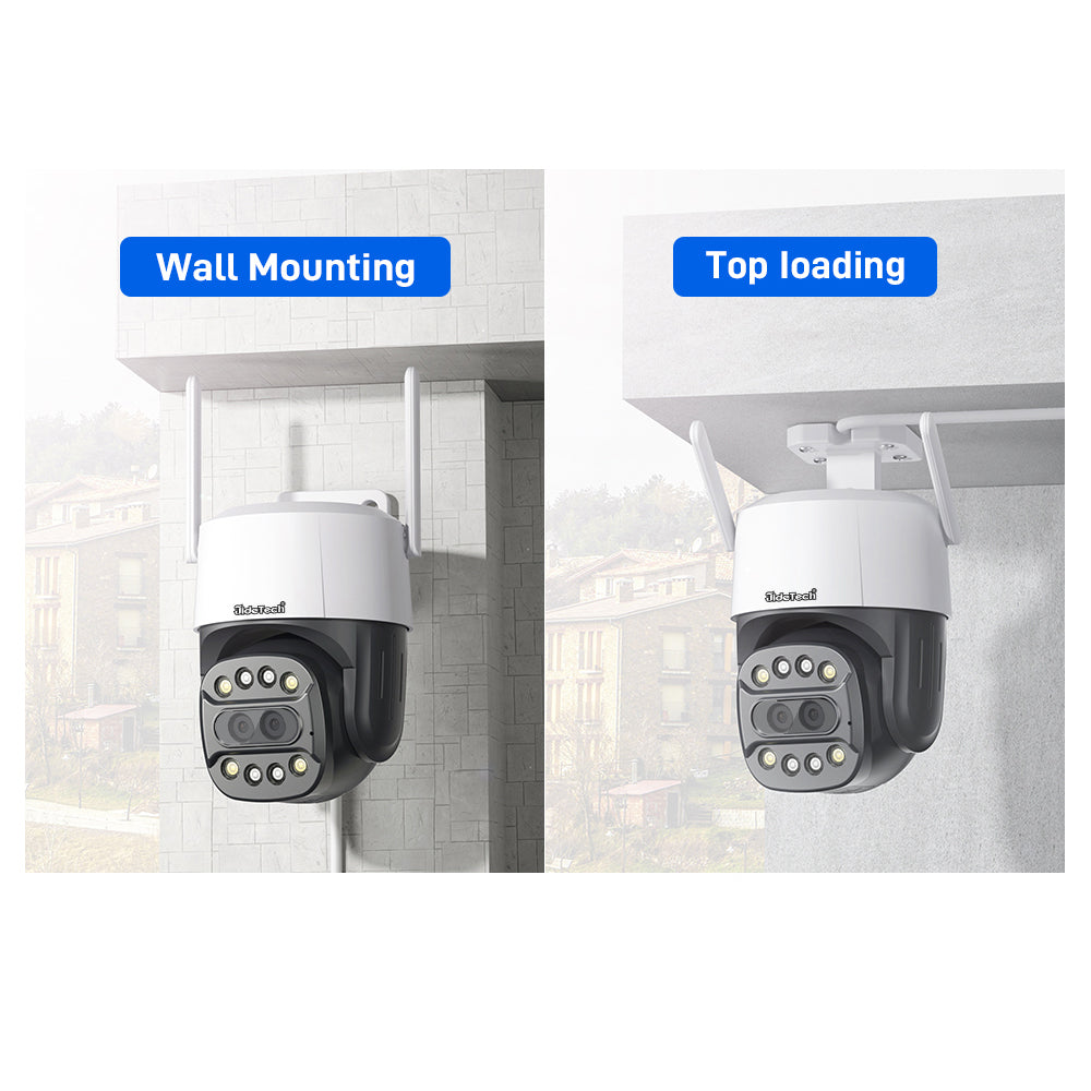 JideTech Dual Lens 4G Wi-Fi PTZ-Kameras (Q2-2-2MP4G) 