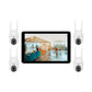 JideTech 3MP 8CH Drahtlose IP-Kamera mit HD Slim 10,1 Zoll 1x 8CH 1080P All-in-One-Bildschirm-Host (NK4-8H-3MPW-QD) 