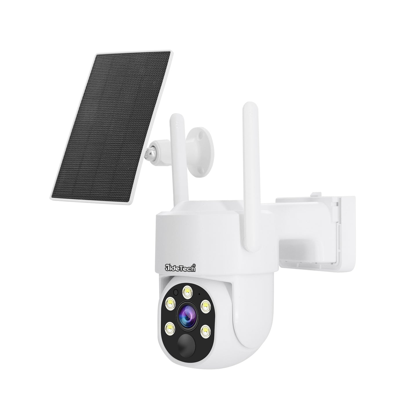 JideTech 4MP Drahtlose, solarbetriebene Sicherheits-IP-Kamera für den Außenbereich mit 9000-mAh-Akku (S7-4MPW) 