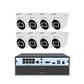 JideTech 5MP/8MP 8-Kanal PoE Dome-Kamera mit NVR Sicherheitskamera-Kit (NK5-8H-5MP) 