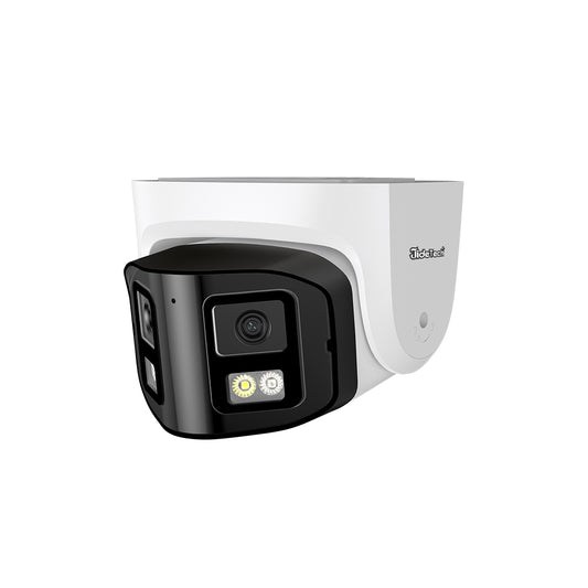 JideTech 180 ° Wide-angle 4MP/8MP Dual-Lens Dome Camera （DM04-4MP-DL）
