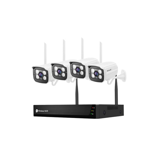JideTech 3MP 4CH Wi-Fi Security Camera with 1TB HDD System(NK1-4H-3MPW-1TB)