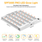 JideTech LED-Pflanzenlampe 200W 4x4ft Ausleuchtung Vollspektrum Wachstums- &amp; Blütephase Dimmer Timer (200W SPF2000PRO) 