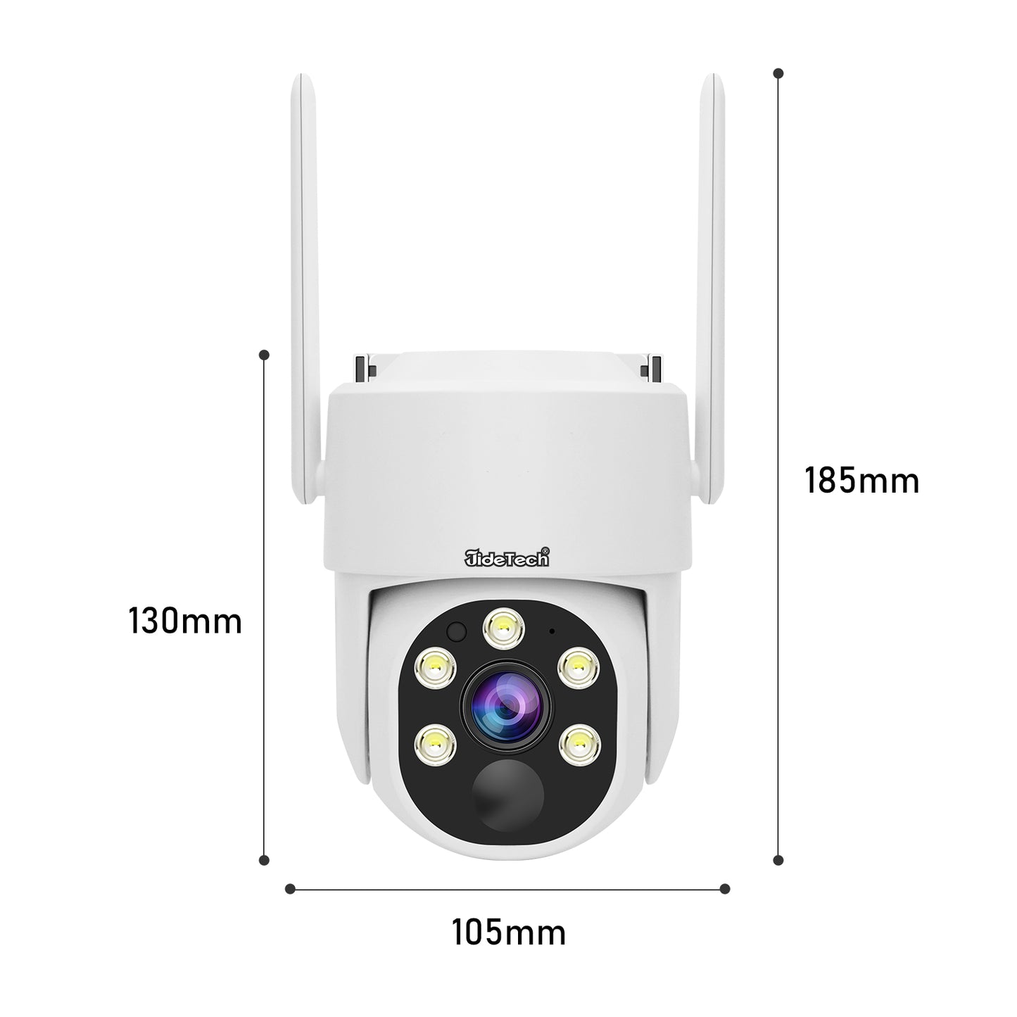JideTech WIFI 4MP 4CH Mini-Solarkamera-Set (NK7-4H-4MPW)