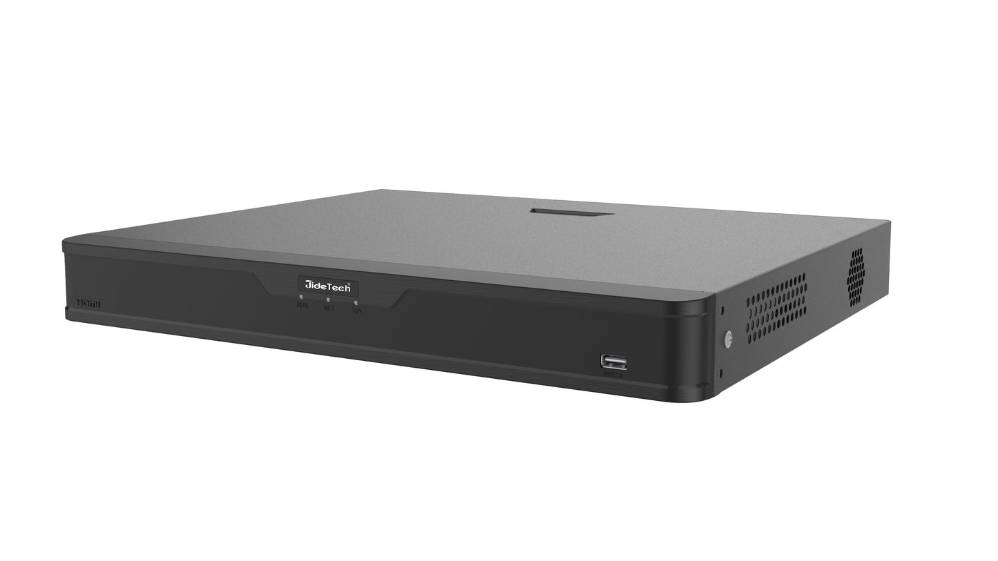 JideTech 2 HDDs 8-ch 8 PoE 1U Network Video Recorder（MN302-08P-AI）