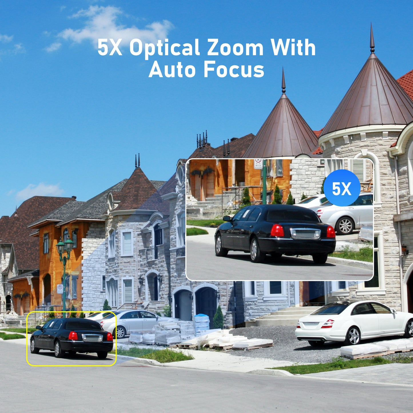 JideTech 5MP/8MP PoE Dome PTZ Camera 5X Zoom Auto Tracking Compatible HIKVISION (P1 PLUS-5X-5MP/8MP)