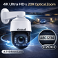 JideTech 8MP 20X Optical Zoom Absolute Positioning PoE PTZ IP Camera (P7-20X-8MP)