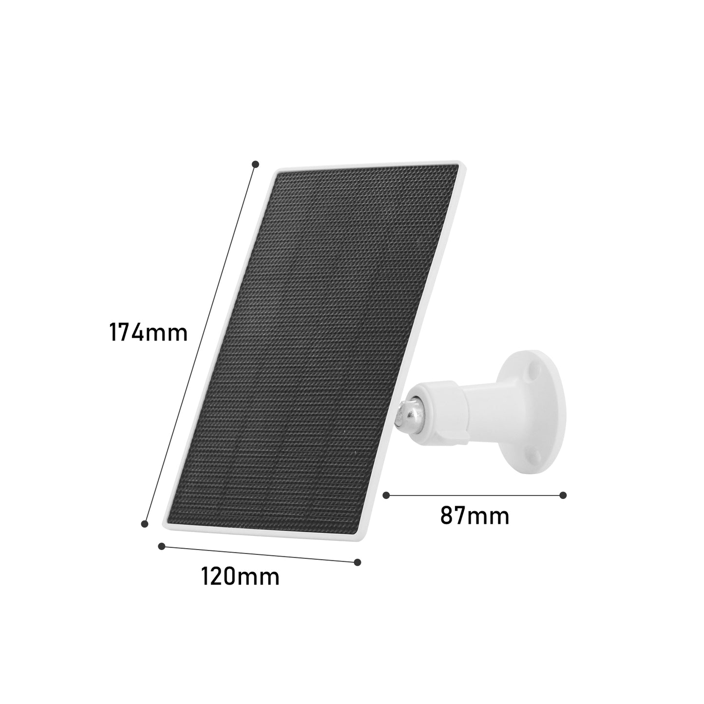 JideTech 4MP Drahtlose, solarbetriebene Sicherheits-IP-Kamera für den Außenbereich mit 9000-mAh-Akku (S7-4MPW) 
