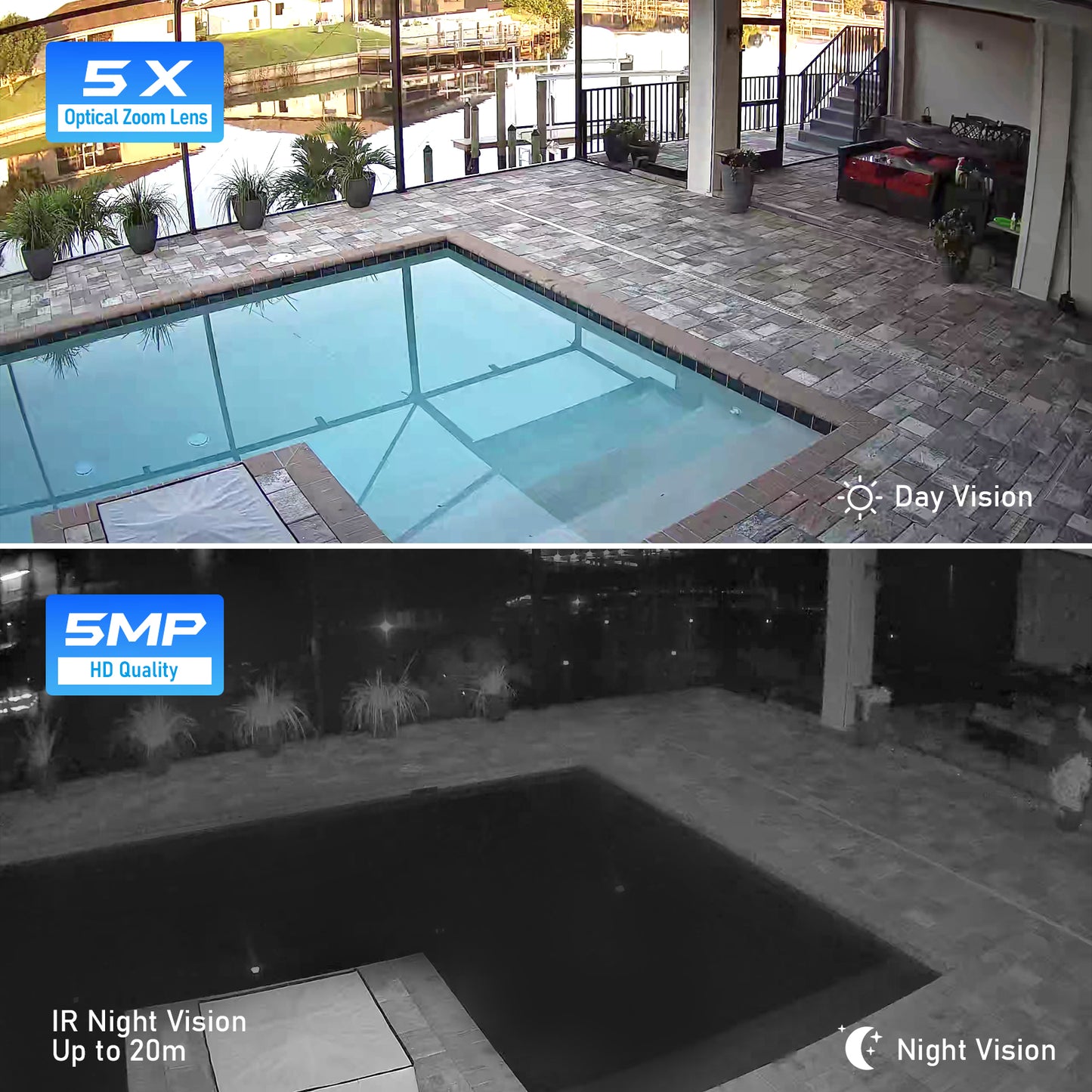 JideTech 5X 8MP Wi-Fi 2.5-inch Metal PTZ Camera (P1 Plus-5X-8MPW)