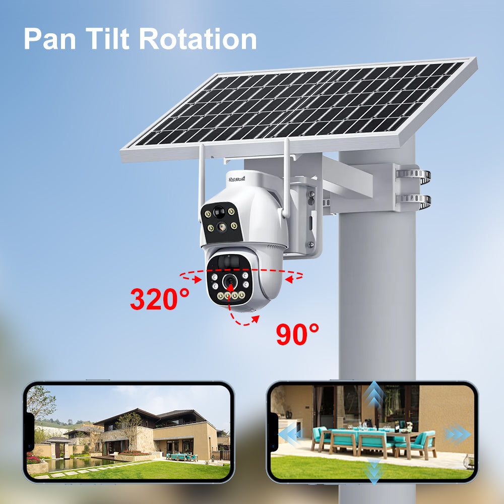 JideTech Dual Modell 4G Solar PIR Kamera (S2-4G(PIR)) 