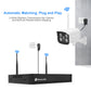 JideTech 4-Kanal-Funk-Sicherheitskamerasystem mit 1-TB-Festplatte, Komplettes Überwachungssystem, Bewegungsalarm, WLAN-NVR-System – Lagerware in Großbritannien – Kostenloser Versand 