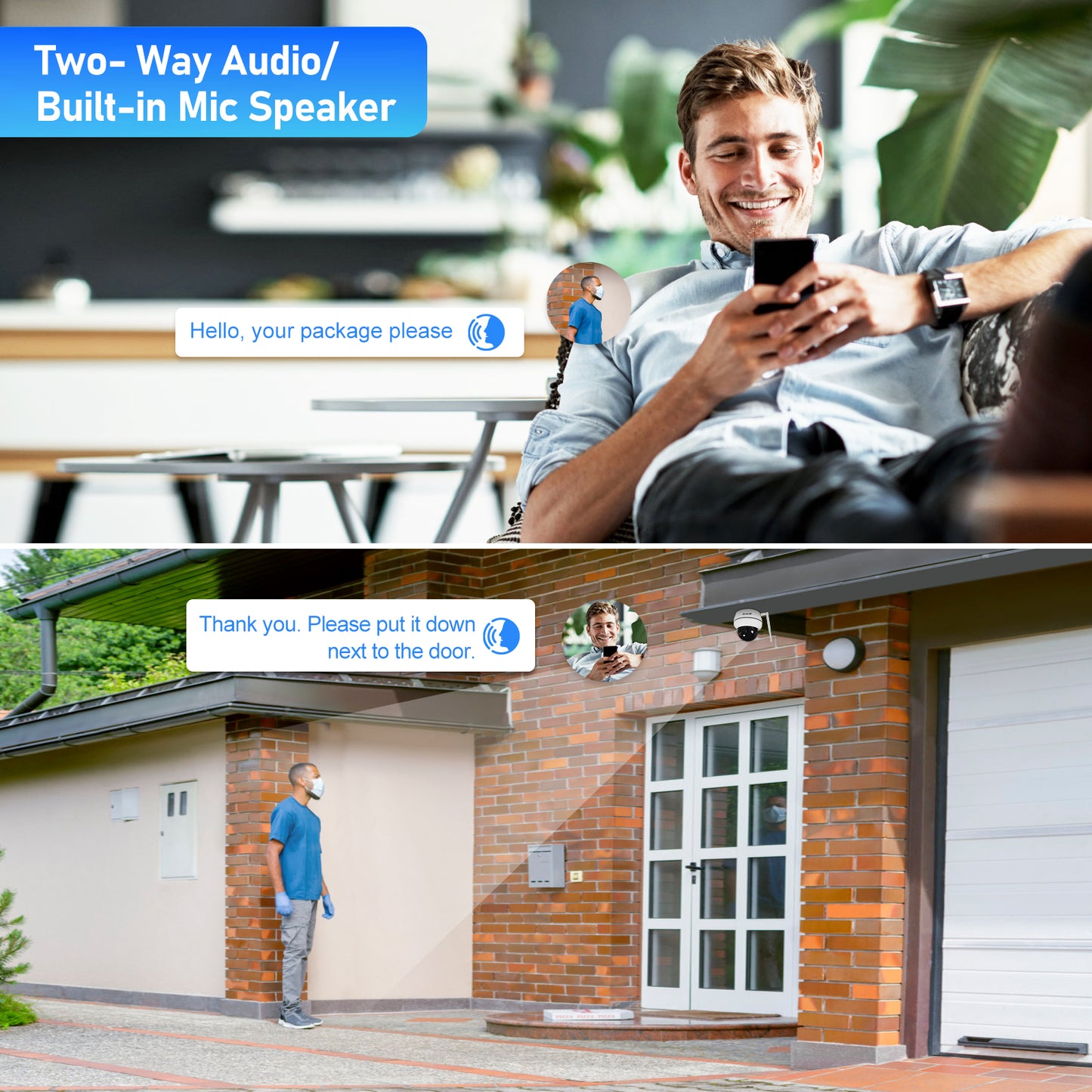 JideTech 5MP / 8MP 5X Optical Zoom WiFi PTZ Security Camera with Auto Tracking (P1 PLUS)