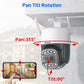 JideTech Dual Lens 4G Wi-Fi PTZ-Kameras (Q2-2-2MP4G) 