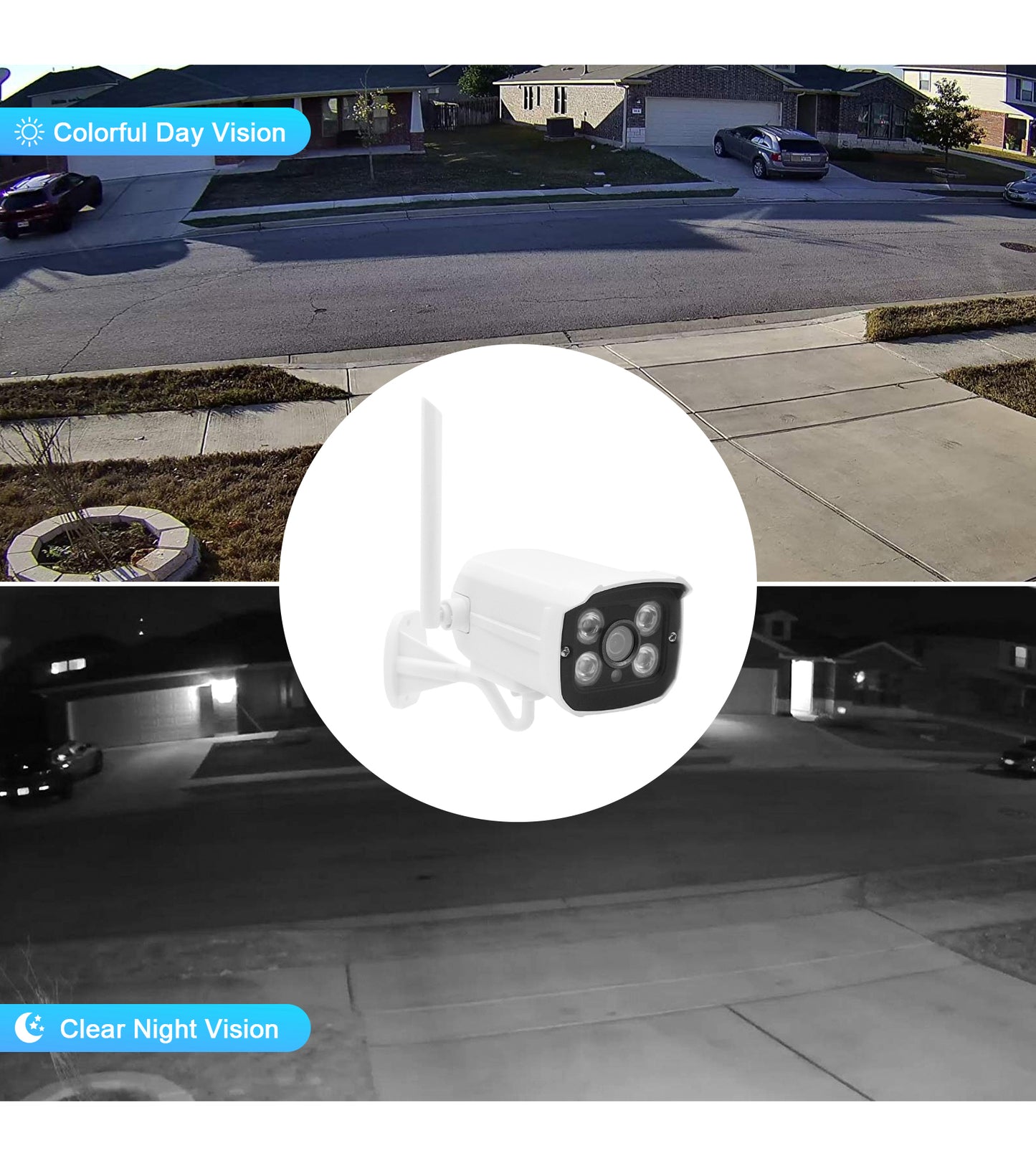 JideTech 3MP 4CH Wi-Fi Security Camera with 1TB HDD System(NK1-4H-3MPW-1TB)