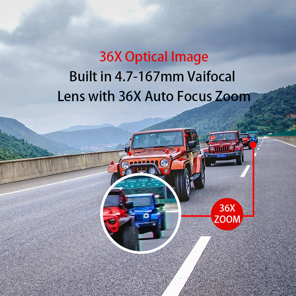 JideTech 5MP/8MP PoE 36X Zoom 8-Zoll PTZ-Überwachungskamera (P4-36X-5MP-AJ)