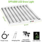 JideTech Pflanzenwachstumslampe mit Aluminiumgehäuse, 9 Balken, LED-Pflanzenlampe mit Vollspektrum für Zimmerpflanzen (SPF4000-400W) 