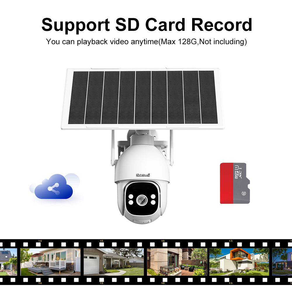 JideTech 3MP AOV 4G Solar PTZ Camera  (A1-3MPW4G)