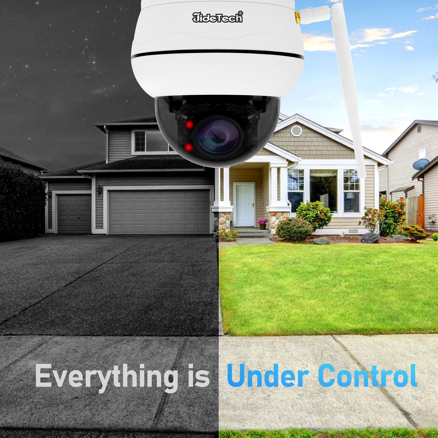 JideTech 5MP / 8MP 5X Optical Zoom WiFi PTZ Security Camera with Auto Tracking (P1 PLUS)