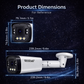 JideTech 5MP/8MP 1/1.8 Sensor Wise-ISP PoE IP Camera