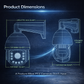JideTech 8MP 36X Optical Zoom IR Distance 500M PoE PTZ IP Camera (P22)