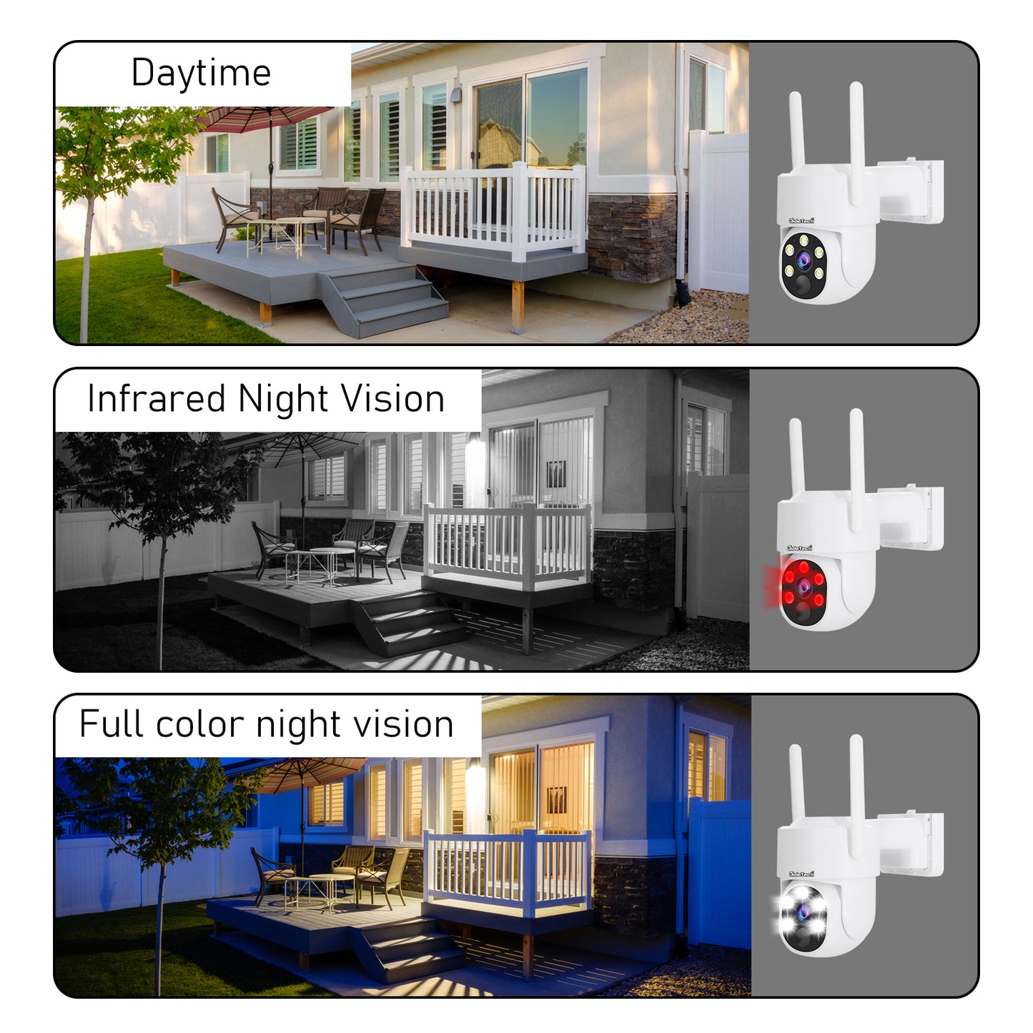 JideTech WIFI 4MP 8CH Mini Solar Power Security Camera Kit (NK7-8H-4MPW)