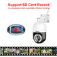 JideTech 3.5inch 10X 5MP 4G (Red & Blue Alert ) PTZ Camera  (Q7-10X-5MP4G)