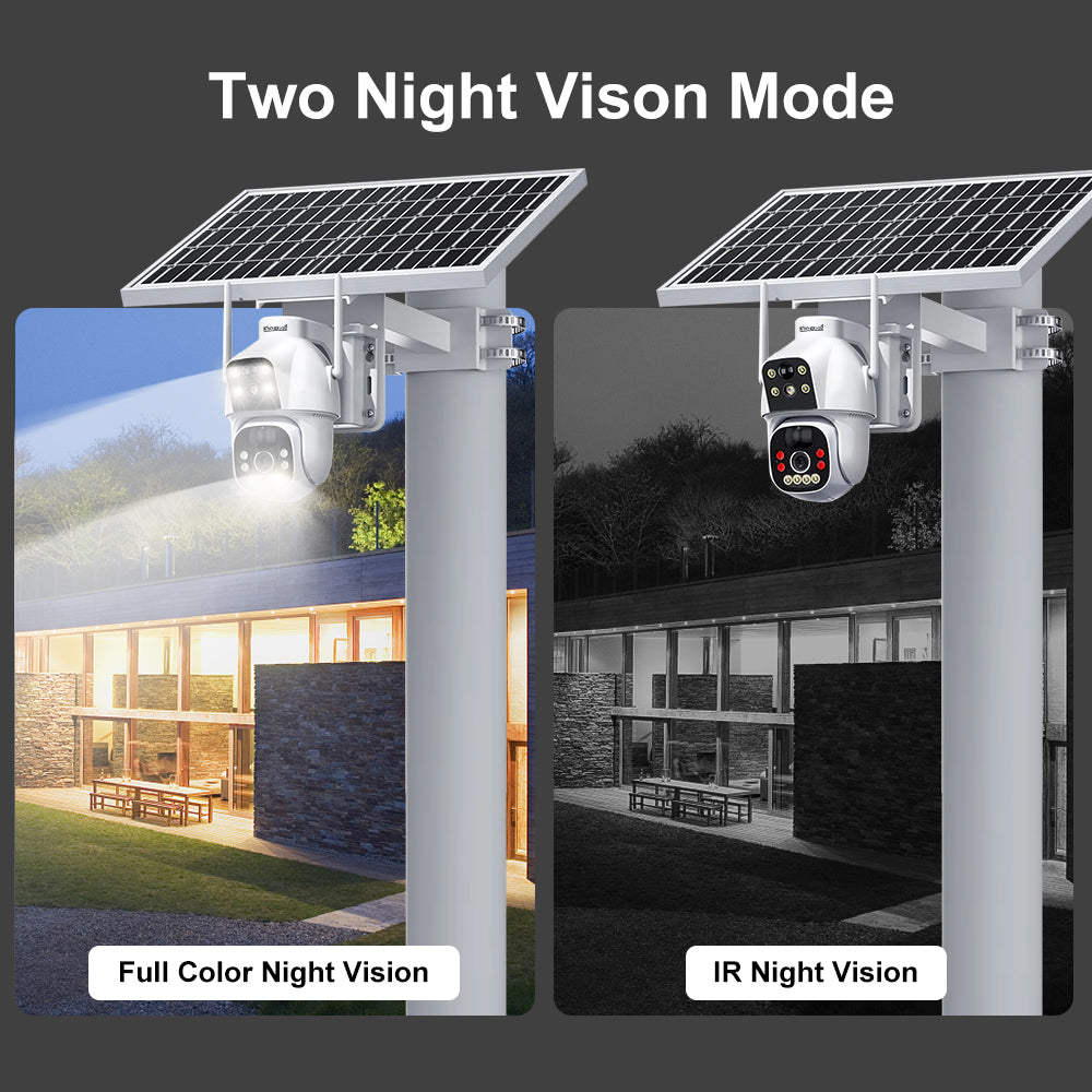 JideTech Dual Modell 4G Solar PIR Kamera (S2-4G(PIR)) 
