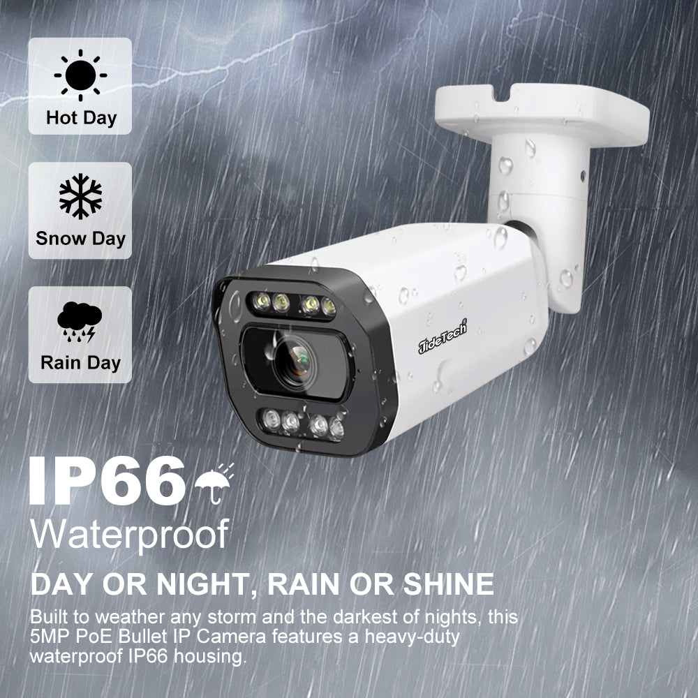JideTech 12MP 5X Zoom PoE Bullet IP Camera (BC2V-12MP)