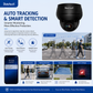JideTech P1 Plus 8MP 5X Optical Zoom Dome PoE PTZ IP Camera with Auto Tracking