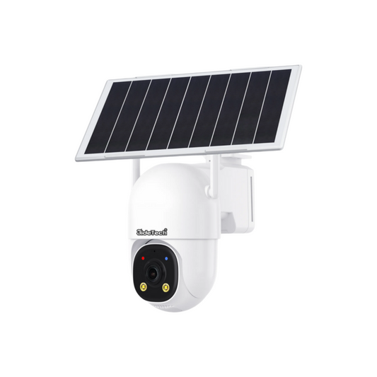 JideTech 3MP Solar 4G LTE Security Camera Outdoor, Always-On Video AOV PTZ Camera (D4-3MP)