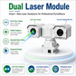 JideTech LC005 Dual Green & Blue Laser Thermal PTZ Camera | 640×512, 35mm, IP66