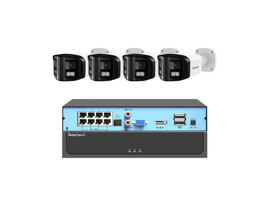 JideTech 4H 4MP Professional PoE CCTV System POE NVR Kits) (NK7-4H-4MPDL)