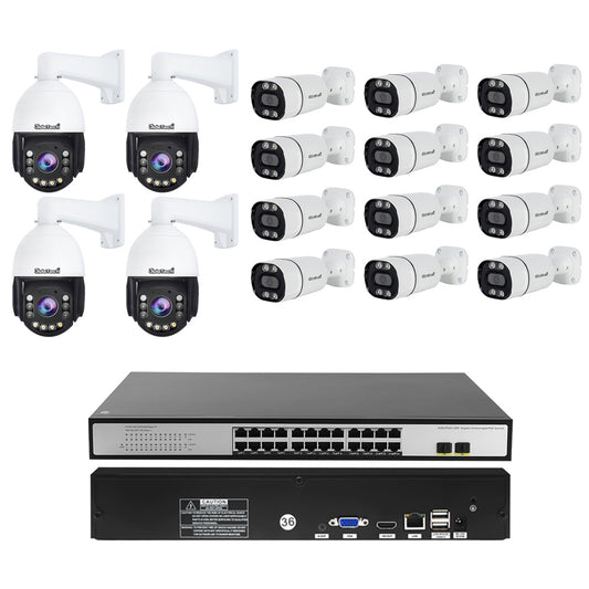 JideTech 16CH POE NVR Kits （Including the PoE Switch)