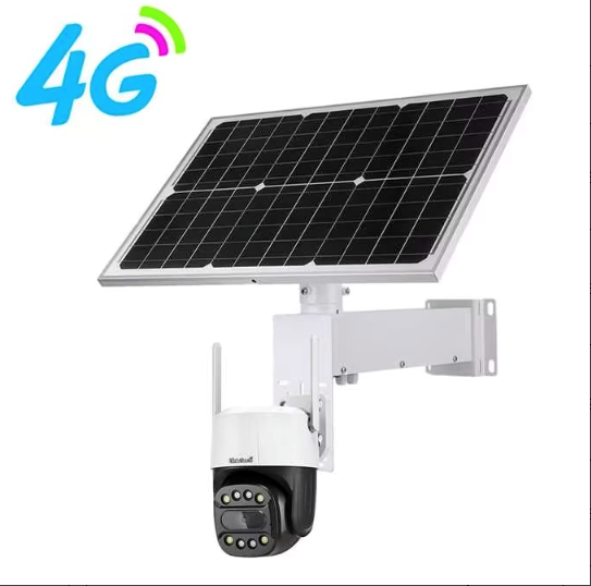 JideTech 5MP Solarbetriebene 4G WiFi Mini-PTZ-Kamera mit 60W36AH wiederaufladbaren Li-Akkus (Q2) 