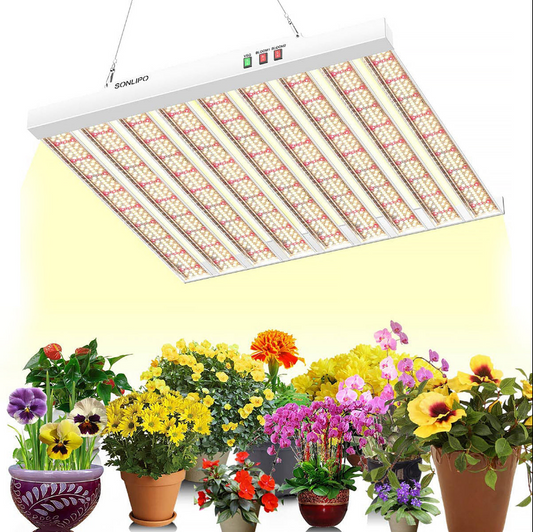 SONLIPO SPF4000 LED Grow Light 400W 5x5ft Coverage, Use 1323pcs Samsung Diodes Sunlike Full Spectrum Veg Bloom Switch Growing Lamps