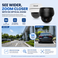 JideTech P1 Plus 8MP 5X Optical Zoom Dome PoE PTZ IP Camera with Auto Tracking