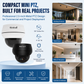 JideTech P1 Plus 8MP 5X Optical Zoom Dome PoE PTZ IP Camera with Auto Tracking