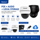 JideTech P1 Plus 8MP 5X Optical Zoom Dome PoE PTZ IP Camera with Auto Tracking