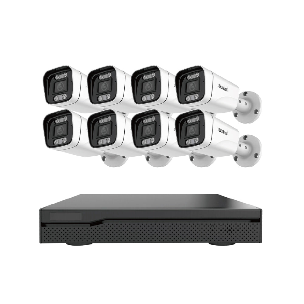 JideTech 8-Kanal 4K Sicherheitsüberwachungsset 8MP CCTV-Sicherheitskameras (NK3-8H-8MP)