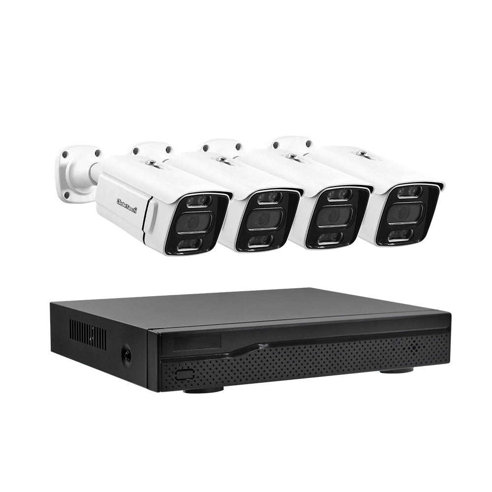 JideTech 4H 8MP Kabelgebundenes PoE-Sicherheitssystem (NK2-4H-8MP) 