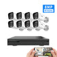 JideTech 8-Kanal 4K Sicherheitsüberwachungsset 8MP CCTV-Sicherheitskameras (NK3-8H-8MP)